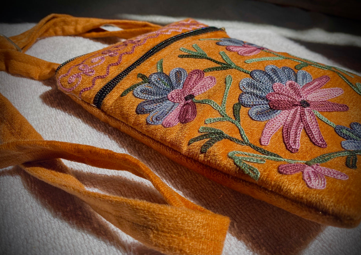 Gulrangi Noor (گلرنگی نور) SHOULDER SLING (MUSTARD)