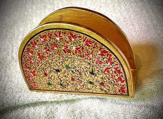 PAPER MACHEE TISSUE HOLDERS (GOLDEN)