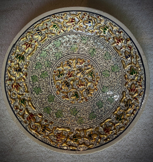 Golriz (گلریز) WALL HANGING PLATE (WHITE)